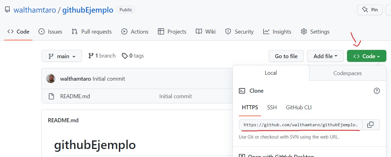 URL para clonar el repositorio