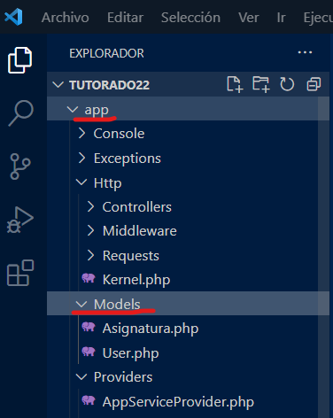 Ubicación de los archivos de modelos